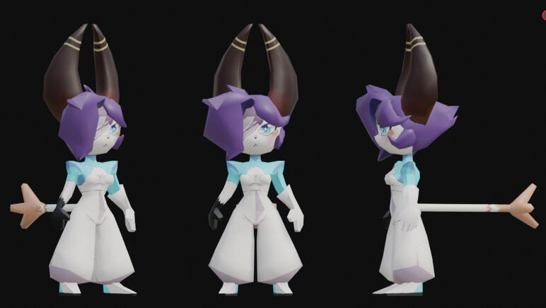 Elexa low poly